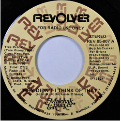Tim Malchak / Dwight Rucker Why Didn't I Think Of That USED VINYL 7INCH 45 RPM SINGLE PROMO STEREO