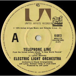 Electric Light Orchestra Telephone Line USED VINYL 7INCH 45 RPM SINGLE