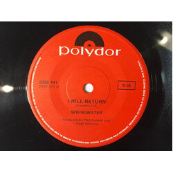 Springwater I Will Return USED VINYL 7INCH 45 RPM SINGLE