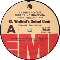St. Winifred's School Choir No One Quite Like Grandma USED VINYL 7INCH 45 RPM SINGLE