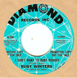 Ruby Winters Just A Dream / I Don't Want To Hurt Nobody USED VINYL 7INCH 45 RPM PROMO