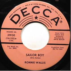 Ronni Wallis Sailor Boy USED VINYL 7INCH 45 RPM PROMO