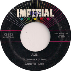 Annette Bard Alibi / What Difference Does It Makes USED VINYL 7INCH 45 RPM