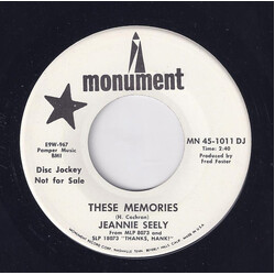 Jeannie Seely These Memories USED VINYL 7INCH 45 RPM PROMO