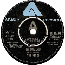 The Kinks Sleepwalker USED VINYL 7INCH 45 RPM PROMO