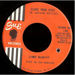 Jimmy McGriff Close Your Eyes VINYL 7" USED