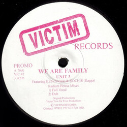 Unit 3 (2) / Kes (4) / Kochie Banton We Are Family USED VINYL 12INCH 33 S RPM PROMO