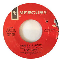Ricky Lewis (2) Dance All Night / Someone To Love Tonight USED VINYL 7INCH 45 RPM SINGLE