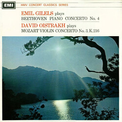 Ludwig van Beethoven / Wolfgang Amadeus Mozart / Emil Gilels / David Oistrach Piano Concerto No. 4 / Violin Concerto No. 3, K. 216 Vinyl LP USED