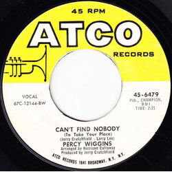 Percy Wiggins Can't Find Nobody (To Take Your Place) USED VINYL 7INCH 45 RPM