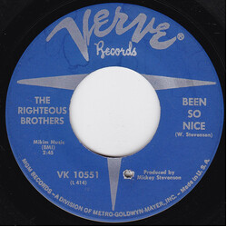 The Righteous Brothers Been So Nice / Stranded In The Middle Of Noplace USED VINYL 7INCH 45 RPM SINGLE