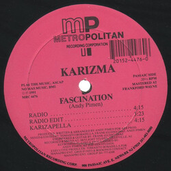 Karizma (5) Fascination USED VINYL 12INCH 33 S RPM