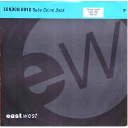 London Boys Baby Come Back USED VINYL 12INCH 33 S RPM