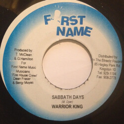 Warrior King / Burro Banton Sabbath Days / The System USED VINYL 7INCH 45 RPM SINGLE