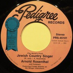 Arnold Rosenthal (2) (The World's First) Jewish Country Singer USED VINYL 7INCH 45 RPM