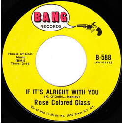 Rose Colored Glass If It's Alright With You USED VINYL 7INCH 45 RPM
