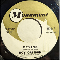 Roy Orbison Crying / Candy Man USED VINYL 7INCH 45 RPM STYRENE