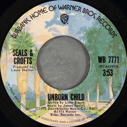 Seals & Crofts Unborn Child USED VINYL 7INCH 45 RPM SINGLE STYRENE