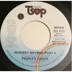 People's Choice Nursery Rhymes (Part I) USED VINYL 7INCH 45 RPM PROMO STEREO MONO