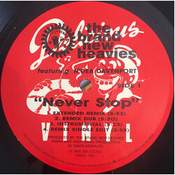 The Brand New Heavies / N'Dea Davenport Never Stop USED VINYL 12INCH 33 S RPM