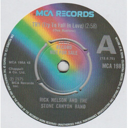 Rick Nelson & The Stone Canyon Band Try (Try To Fall In Love) USED VINYL 7INCH PROMO