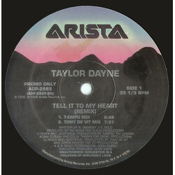Taylor Dayne Tell It To My Heart (Remix) VINYL 12" USED