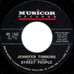 Street People (3) Jennifer Tomkins USED VINYL 7INCH 45 RPM SINGLE