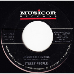 Street People (3) Jennifer Tomkins / All Night Long USED VINYL 7INCH 45 RPM