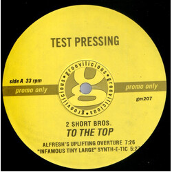 Two Short Brothers To The Top USED VINYL 12INCH TEST PRESSING PROMO