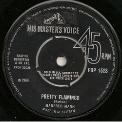 Manfred Mann Pretty Flamingo Vinyl 7" USED