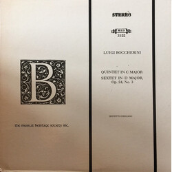 Luigi Boccherini / Sestetto Chigiano Quintet In C Major, Sextet In D Major, Op. 24, No. 3 Vinyl LP USED