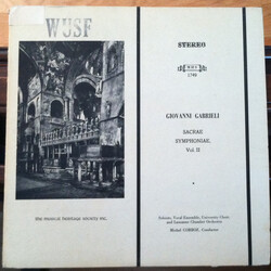 Giovanni Gabrieli Sacrae Symphoniae, Vol. II Vinyl LP USED