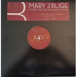 Mary J. Blige / Busta Rhymes Work That (Remix) USED VINYL 12INCH 33 S RPM PROMO