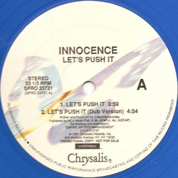 Innocence Let's Push It USED VINYL 12INCH PROMO 33 S RPM