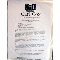 Carl Cox The Phoebus Apollo E.P Vinyl 12" USED