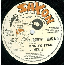Bonito Star / Leroy Sibbles Forget I Was A G/Pure Problem USED VINYL 12INCH 45 RPM SINGLE