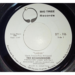 The Neighborhood Laugh / Now's The Time For Love USED VINYL 7INCH 45 RPM PROMO WHITE LABEL