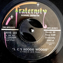Dave Lee And The Act Of Congress J.C.'s Boogie Woogie USED VINYL 7INCH 45 RPM