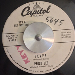 Peggy Lee Fever USED VINYL 7INCH 45 RPM PROMO