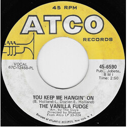 Vanilla Fudge You Keep Me Hanging On / Come By Day, Come By Night USED VINYL 7INCH 45 RPM