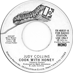 Judy Collins Cook With Honey Vinyl 7" USED
