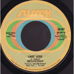 Wednesday (3) Last Kiss USED VINYL 7INCH 45 RPM SINGLE