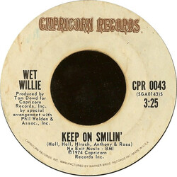 Wet Willie Keep On Smilin' USED VINYL 7INCH 45 RPM SINGLE STYRENE