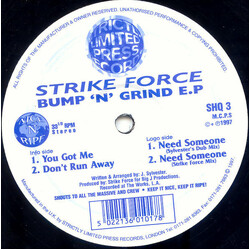 Strike Force (2) Bump 'n' Grind EP USED VINYL 12INCH 33 S RPM EP STEREO
