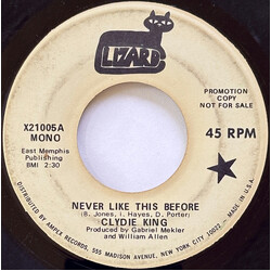 Clydie King Never Like This Before USED VINYL 7INCH 45 RPM SINGLE PROMO MONO
