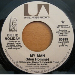 Billie Holiday My Man - Them There Eyes USED VINYL 7INCH 45 RPM PROMO STYRENE STEREO