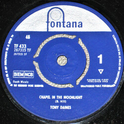 Tony Daines Chapel In The Moonlight USED VINYL 7INCH 45 RPM