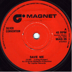 Silver Convention Save Me USED VINYL 7INCH 45 RPM SINGLE REISSUE STEREO
