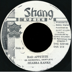 Shabba Ranks Bad Appetite Vinyl 7" USED
