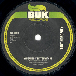 Tony Monopoly You Can Do It Better With Me Vinyl 7" USED